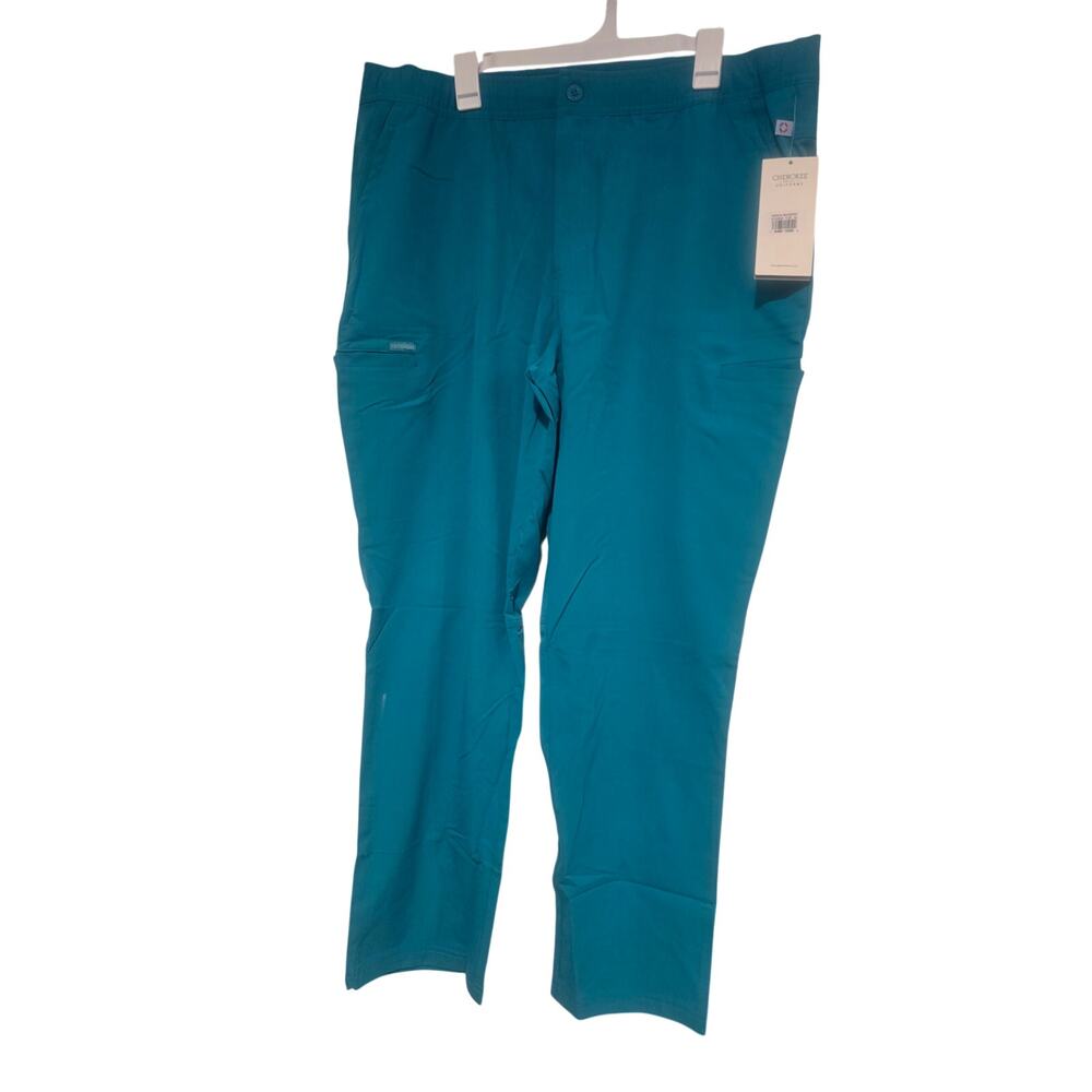 Cherokee Euphoria Men’s XL Teal Blue Cargo Scrub Pants CK205A NWT